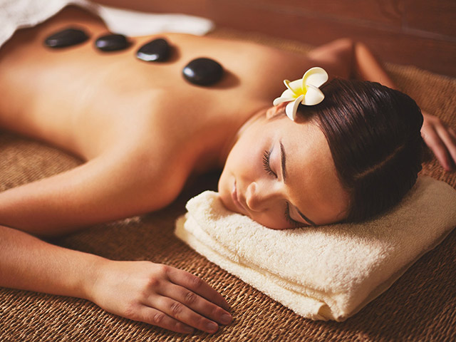 hot stone therapy